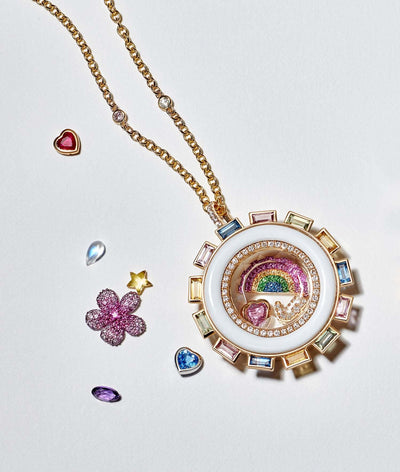 Collier Aurora Agate and Sapphire