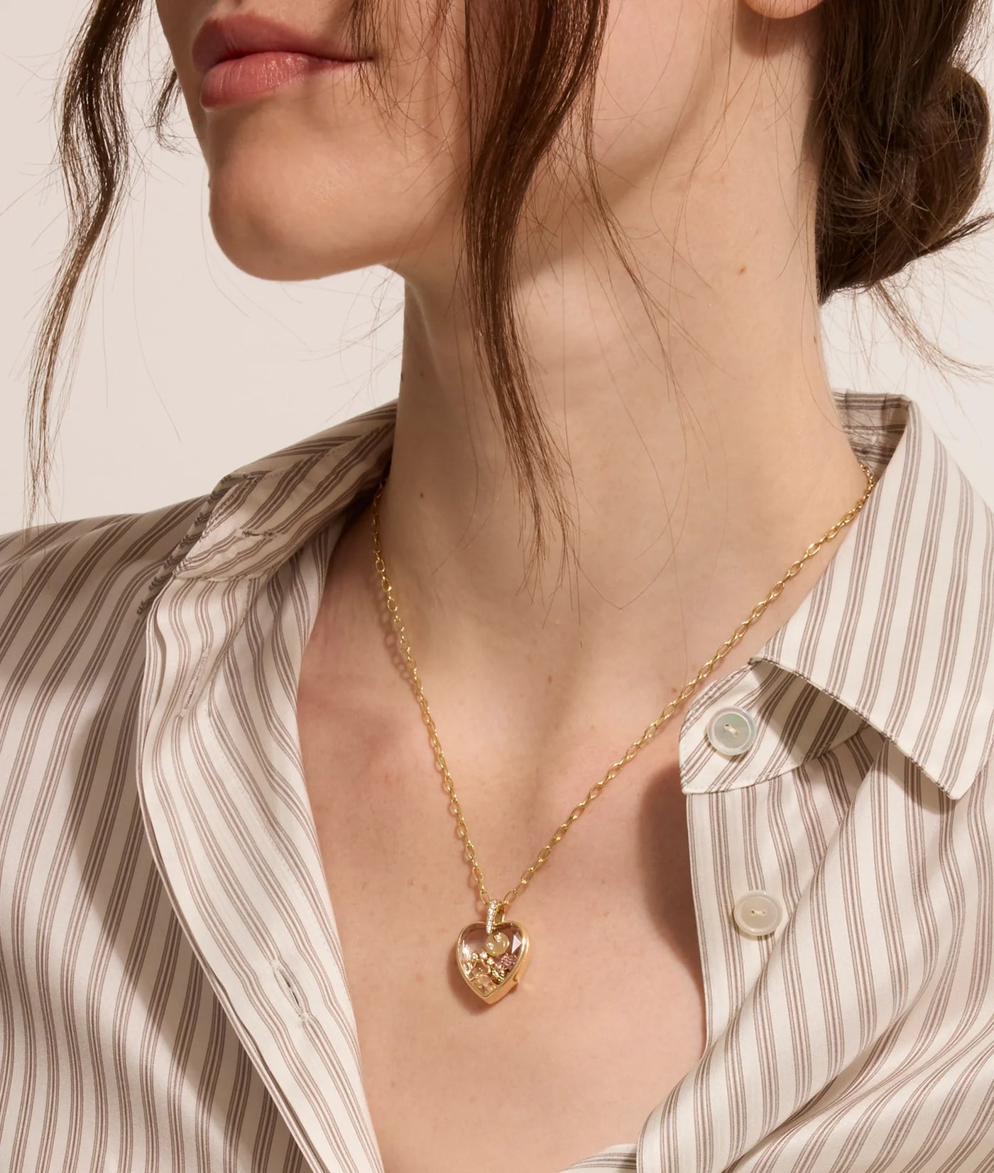 Collier Amate Diamond Heart