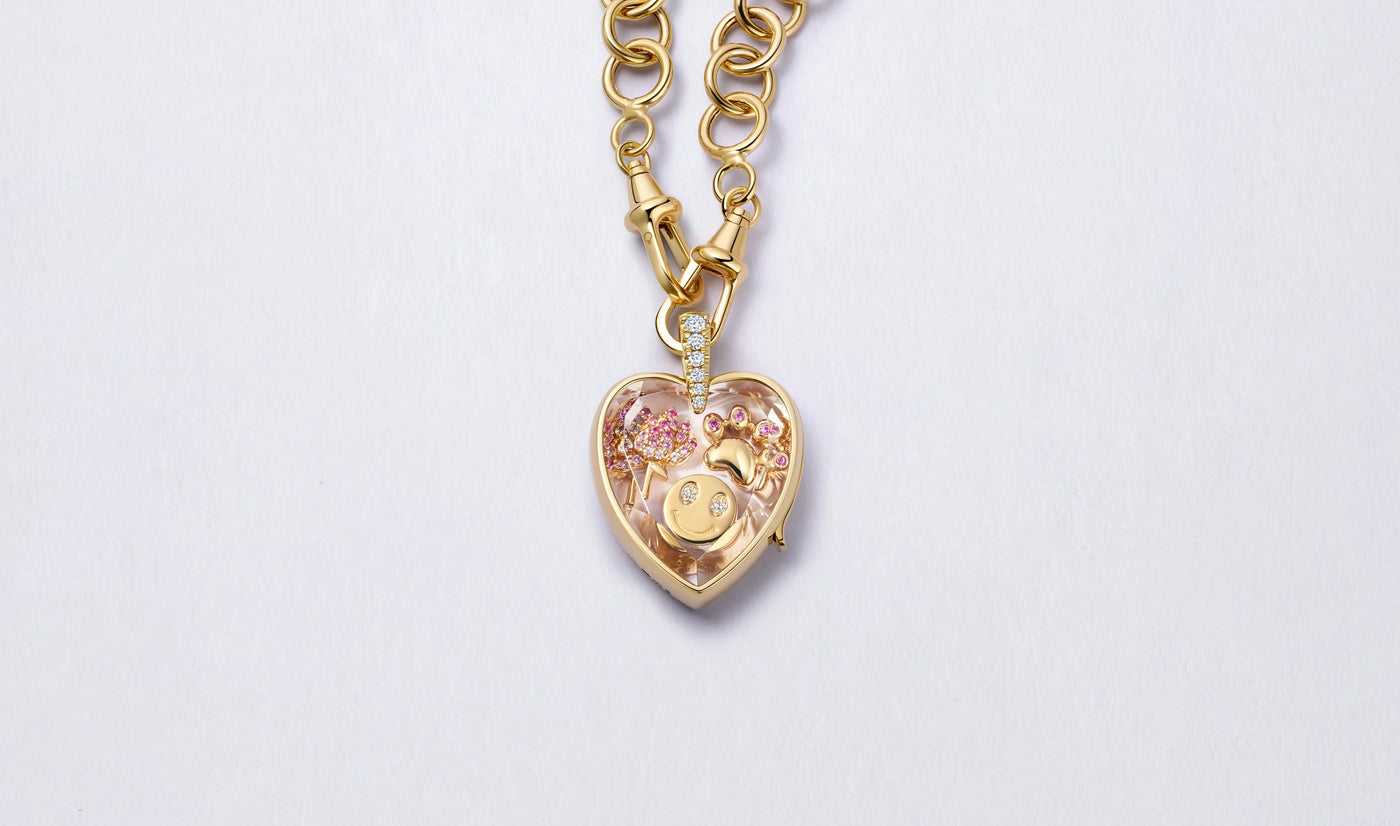 Collier Amate Diamond Heart