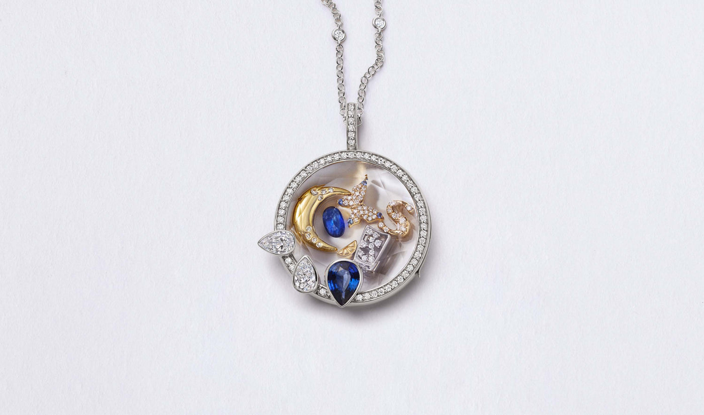 Collier Artemis Sapphire Pear Drop