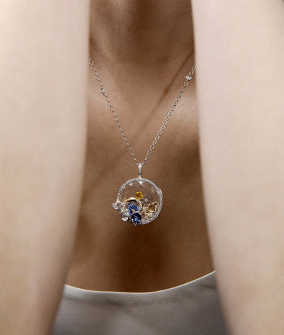 Collier Artemis Sapphire Pear Drop