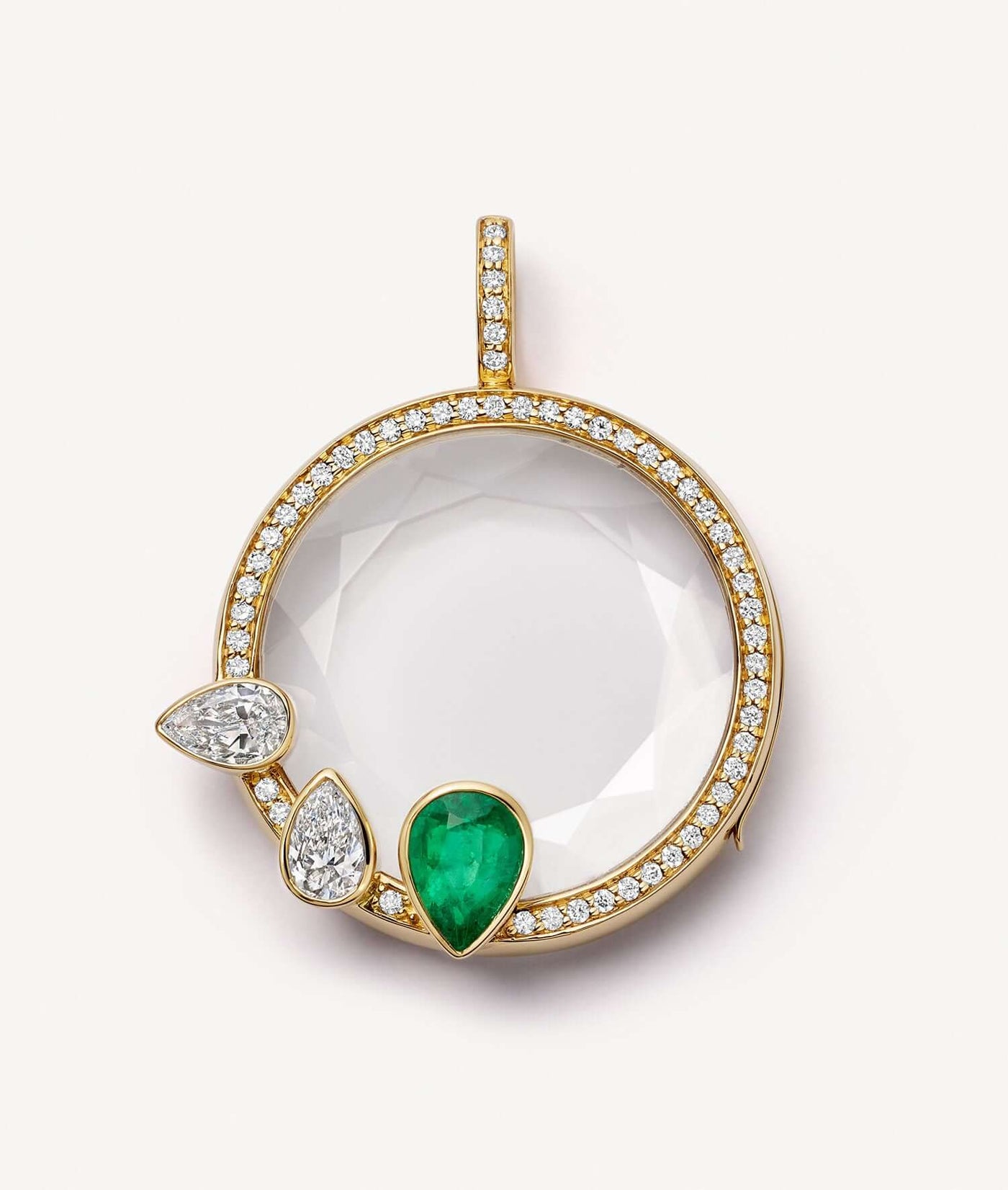 Collier Athena Emerald Pear Drop
