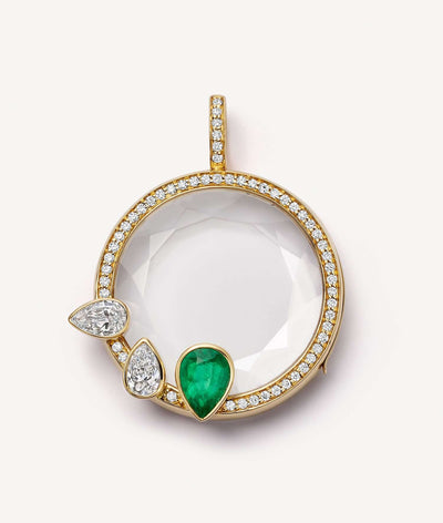 Collier Athena Emerald Pear Drop