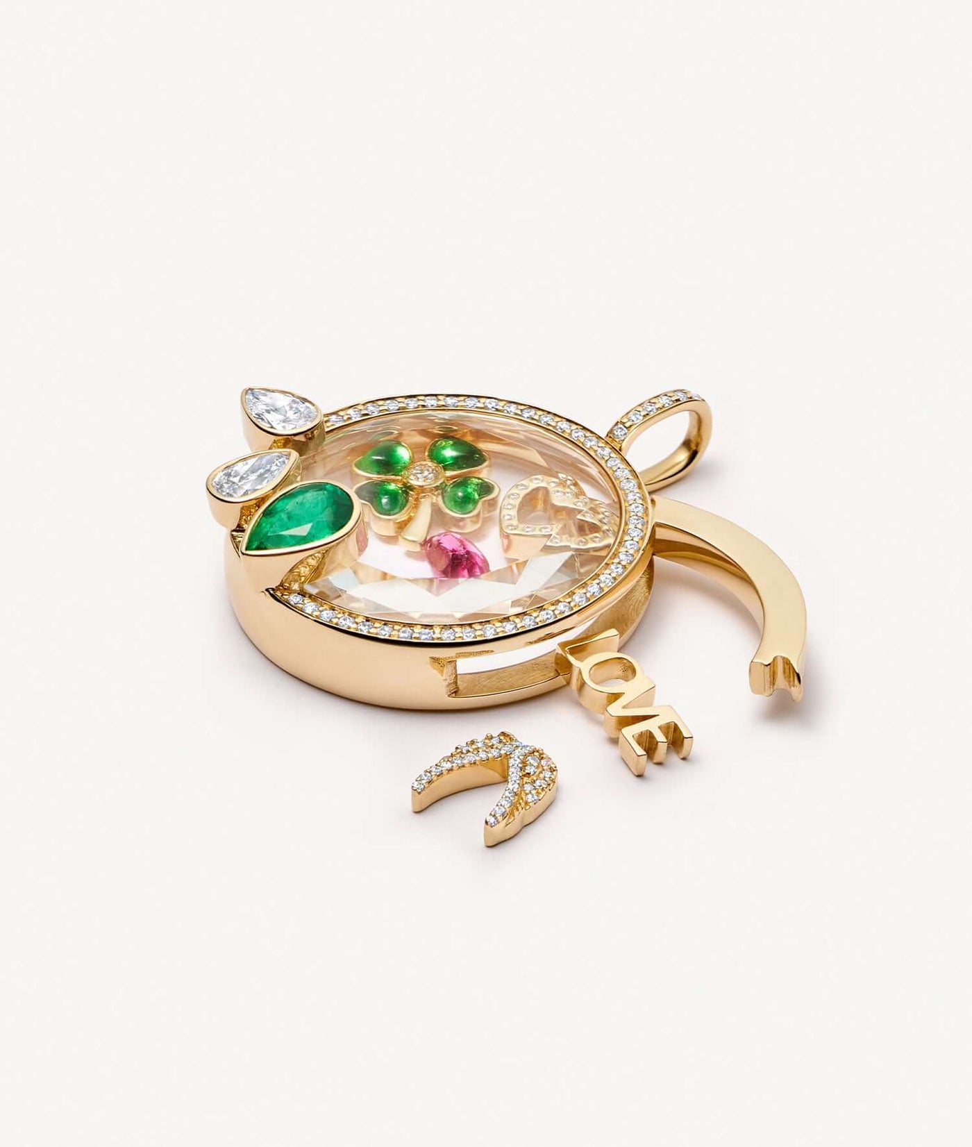 Collier Athena Emerald Pear Drop