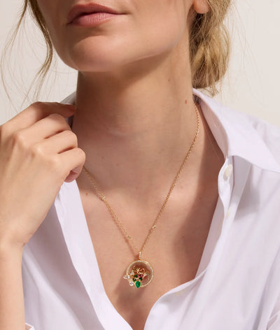 Collier Athena Emerald Pear Drop