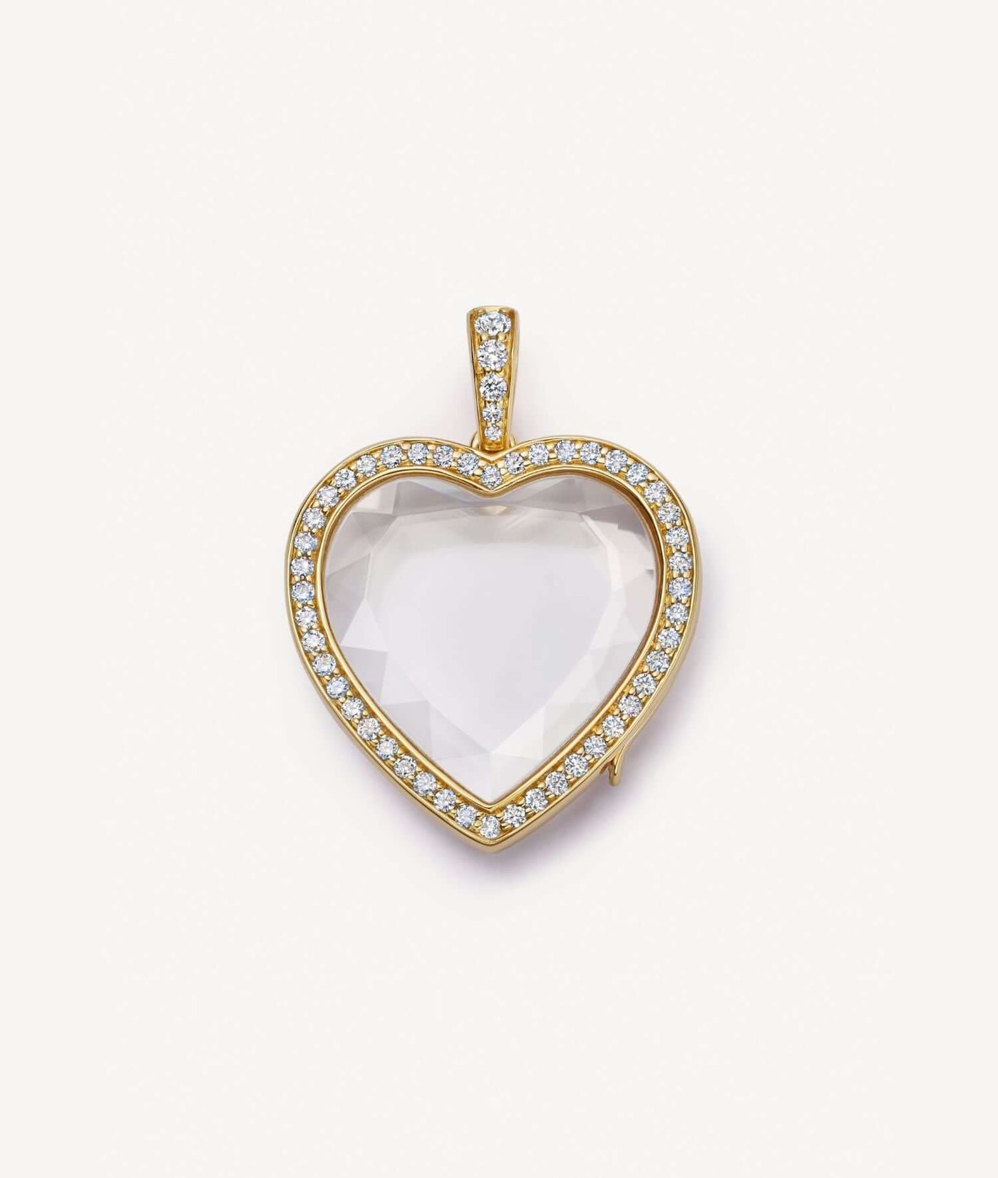 Collier Heritage Diamond Heart Gold