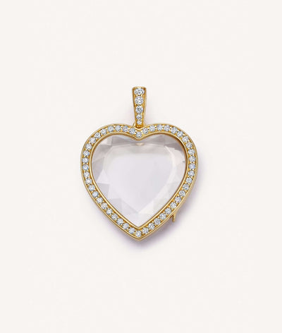 Collier Heritage Diamond Heart Gold