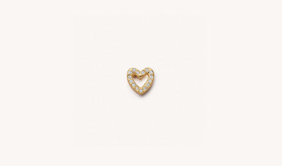 Diamond Heart Charm