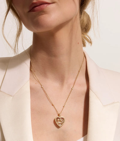 Collier Heritage Diamond Heart Gold