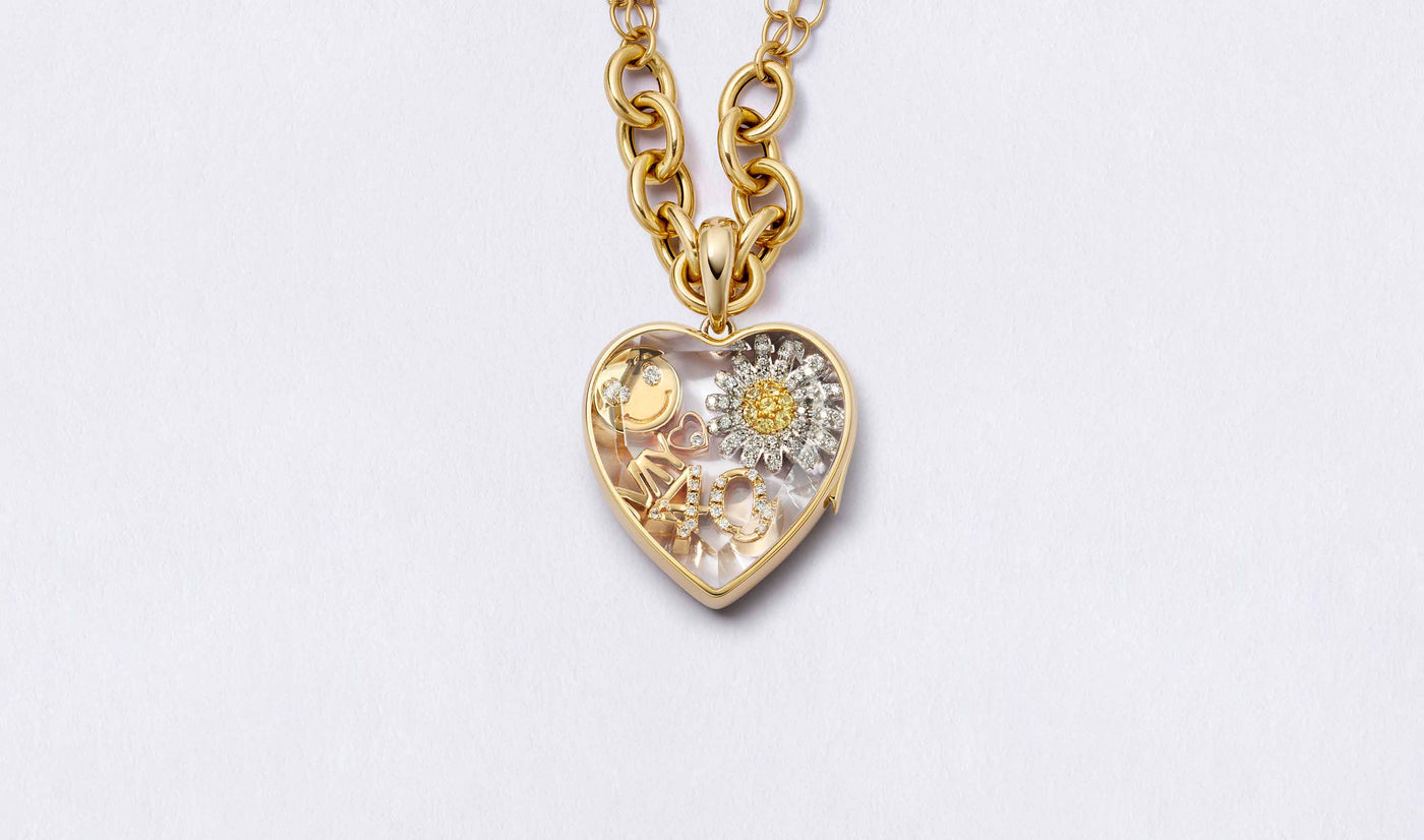 Collier Large Heart of Gold