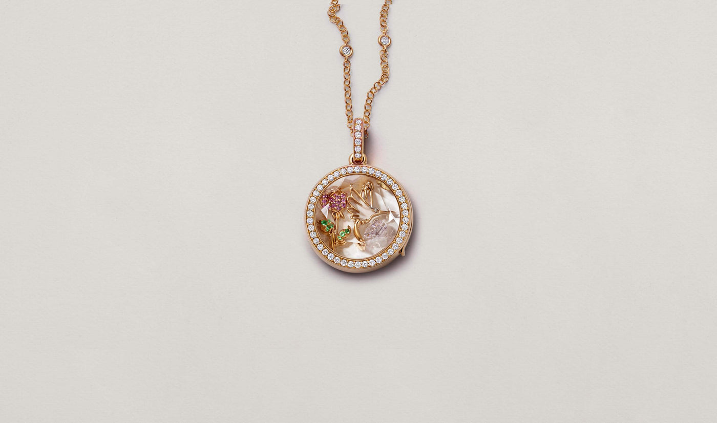 Collier Helios Rond Diamond Rose Gold