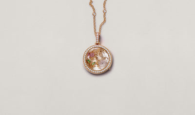 Collier Helios Rond Diamond Rose Gold