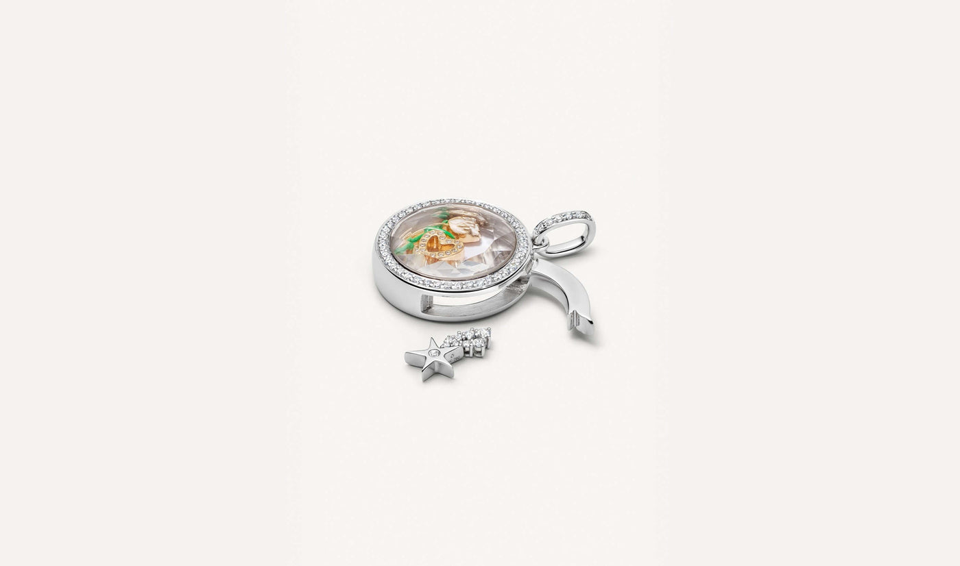 Collier Helios Rond Diamond Argenté
