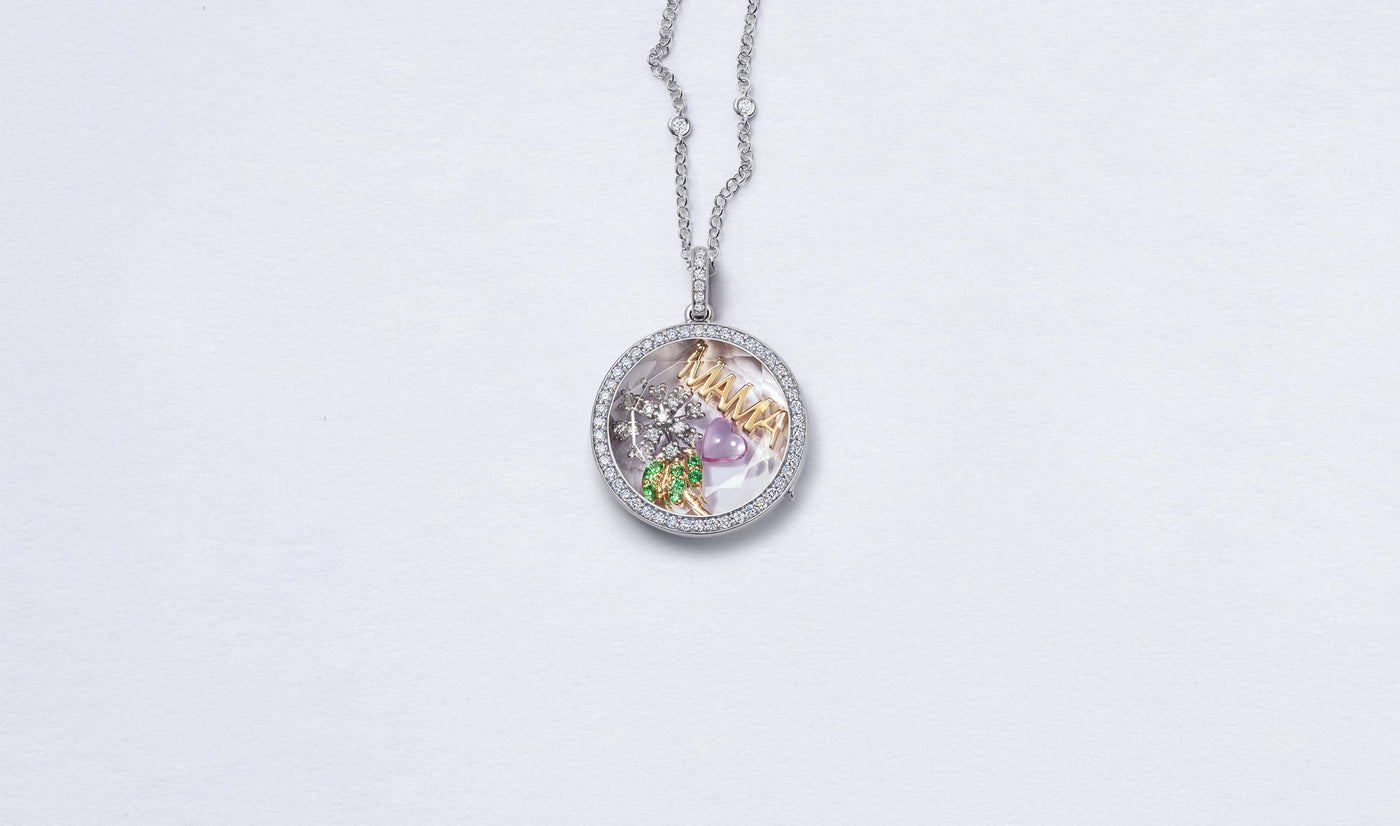 Collier Helios Rond Diamond Argenté