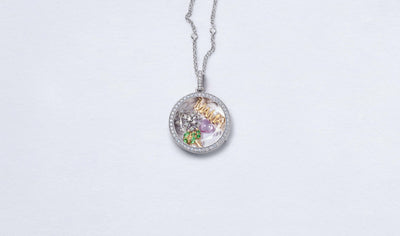 Collier Helios Rond Diamond Argenté