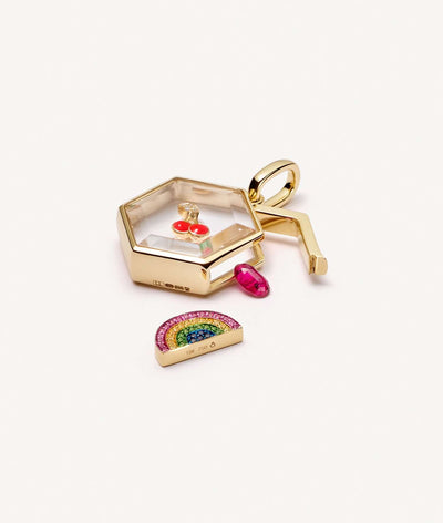 Collier Honeycomb Gold