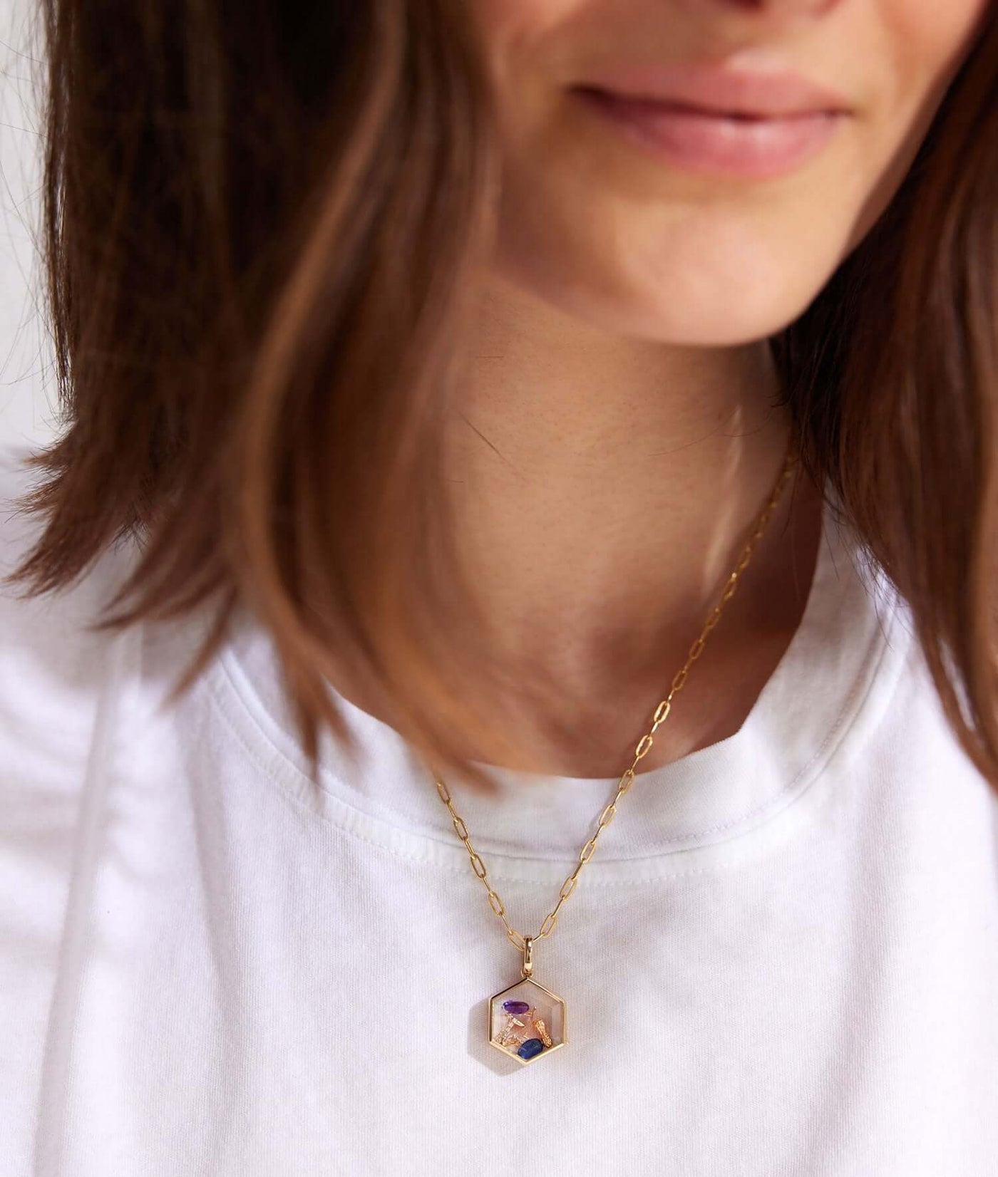 Collier Honeycomb Gold