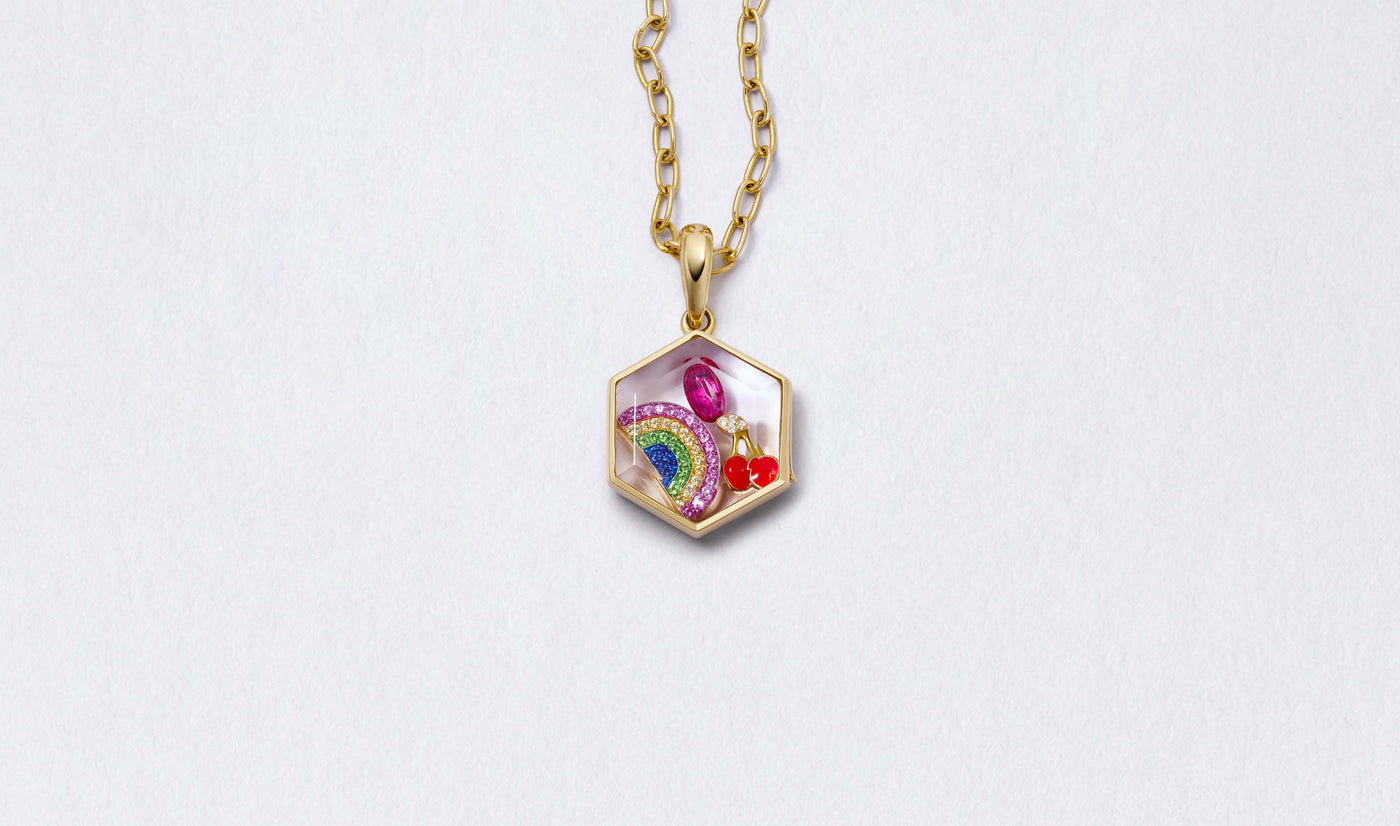Collier Honeycomb Gold
