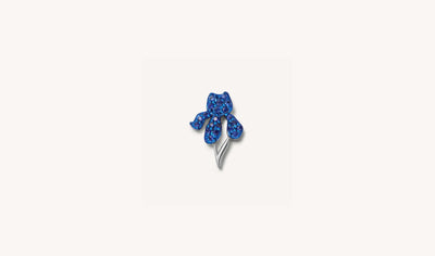 Sapphire Iris Charm