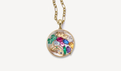 Pendentif Mois Mars - Aquamarine