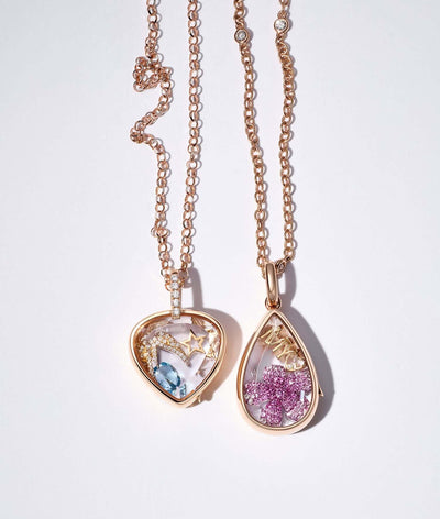 Collier Pear Cut Rose Gold