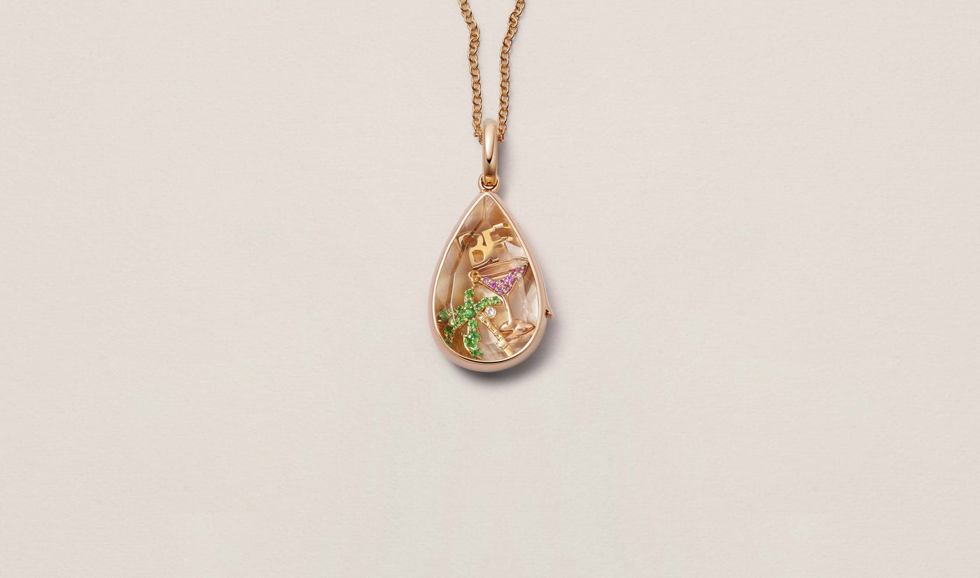 Collier Lacrima Teardrop Rose Gold
