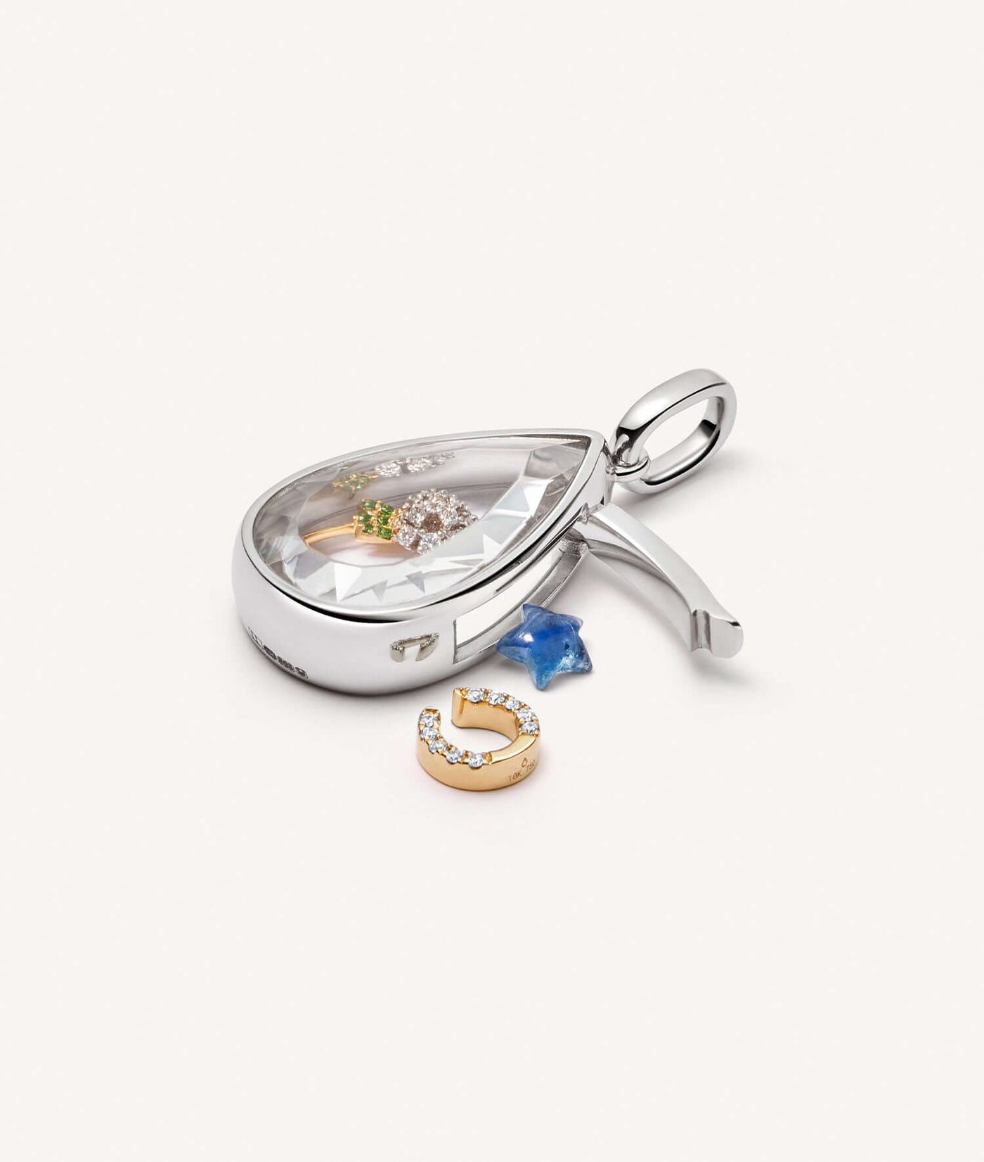 Collier Teardrop Argenté