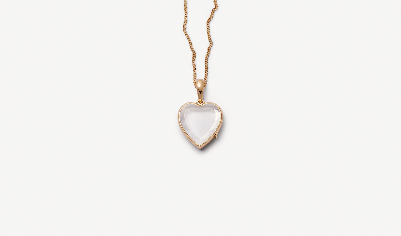 Collier Midi Rose Heart of Safyra