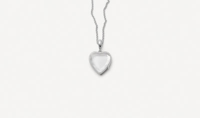 Collier Midi White Heart