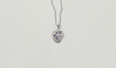 Collier Mini White Heart of Safyra