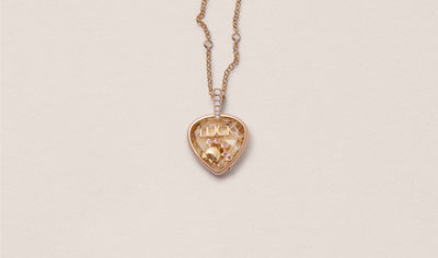 Collier Pear Cut Rose Gold