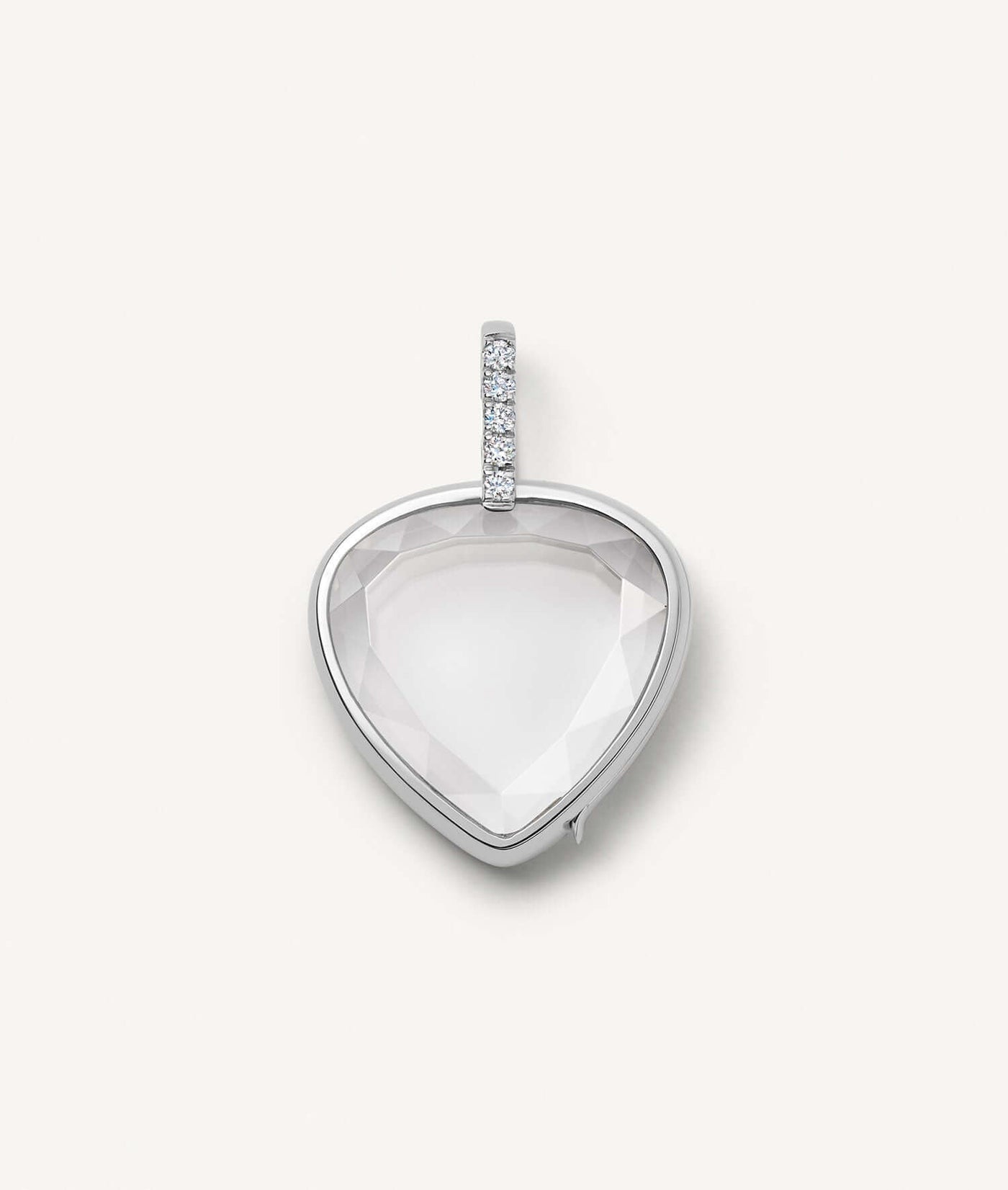 Collier Pear Cut White