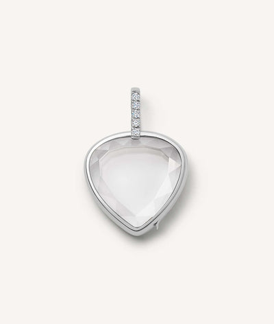 Collier Pear Cut White
