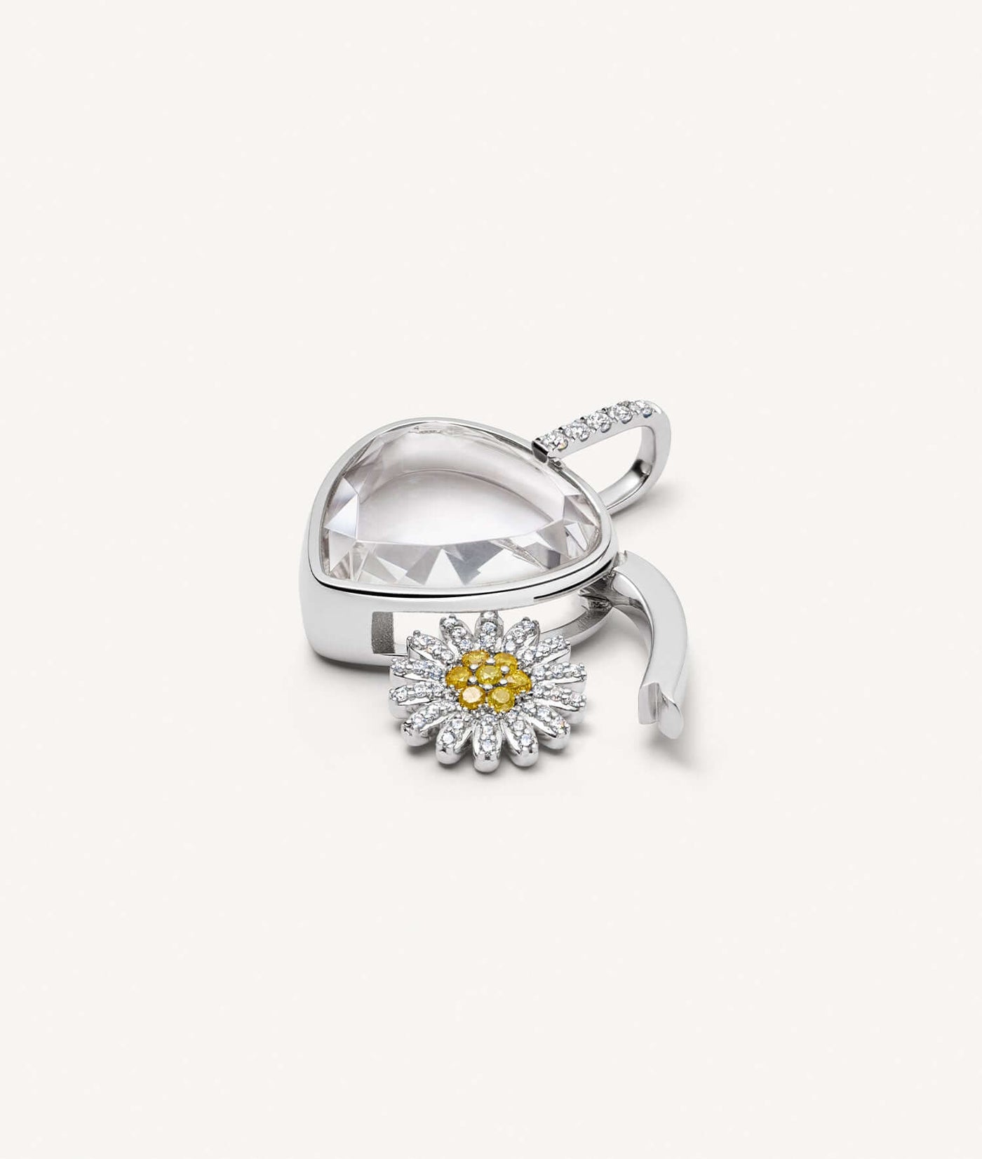 Collier Pear Cut White