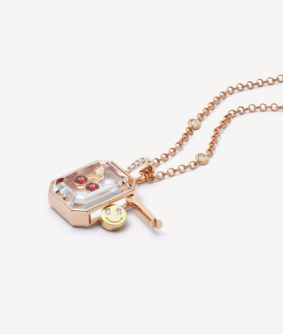 Collier Baguette Rose Gold