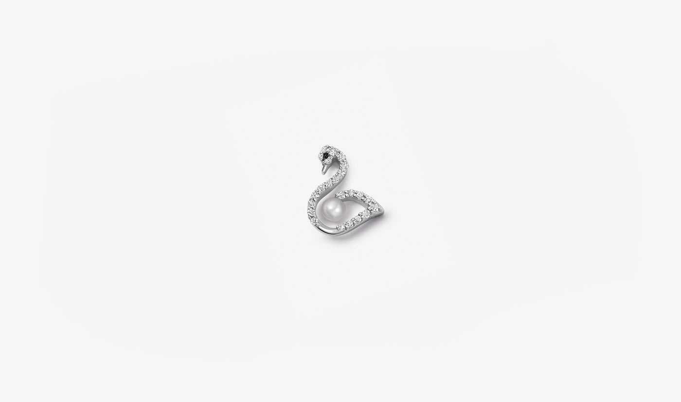 Diamond Swan Charm