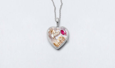 Collier Aregnté Heart of Safyra