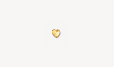Yellow Cabochon Sapphire Heart Charm