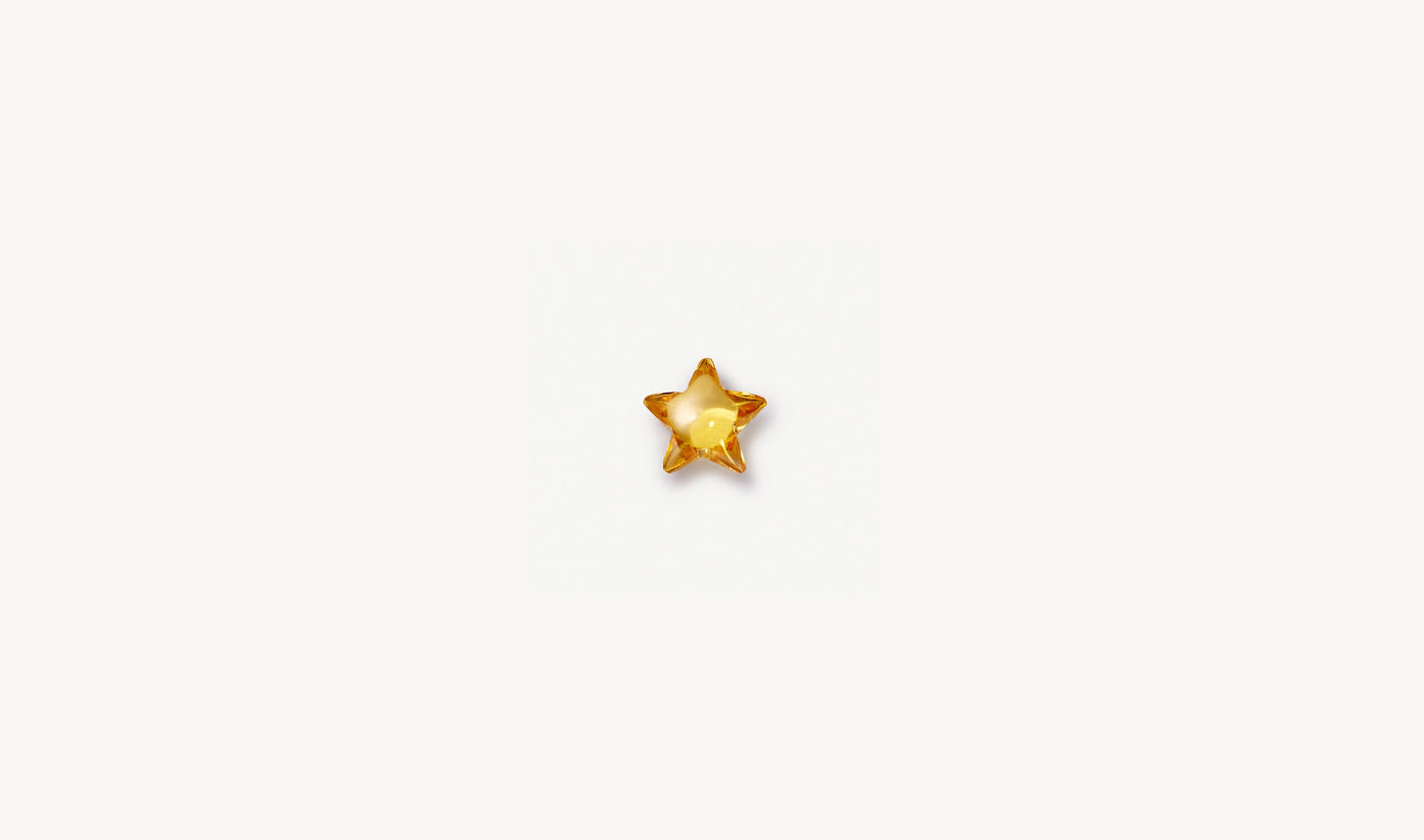 Yellow Sapphire Star Charm