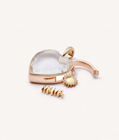 Collier Rose Heart