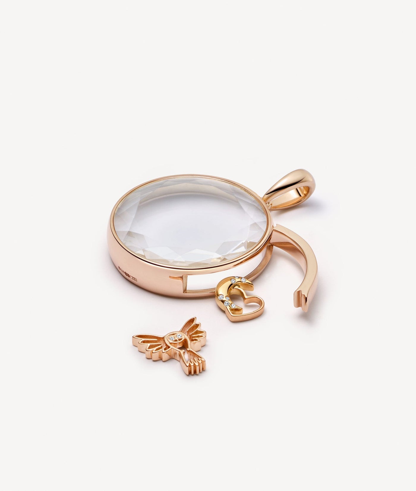 Collier Large Round Rose Gold