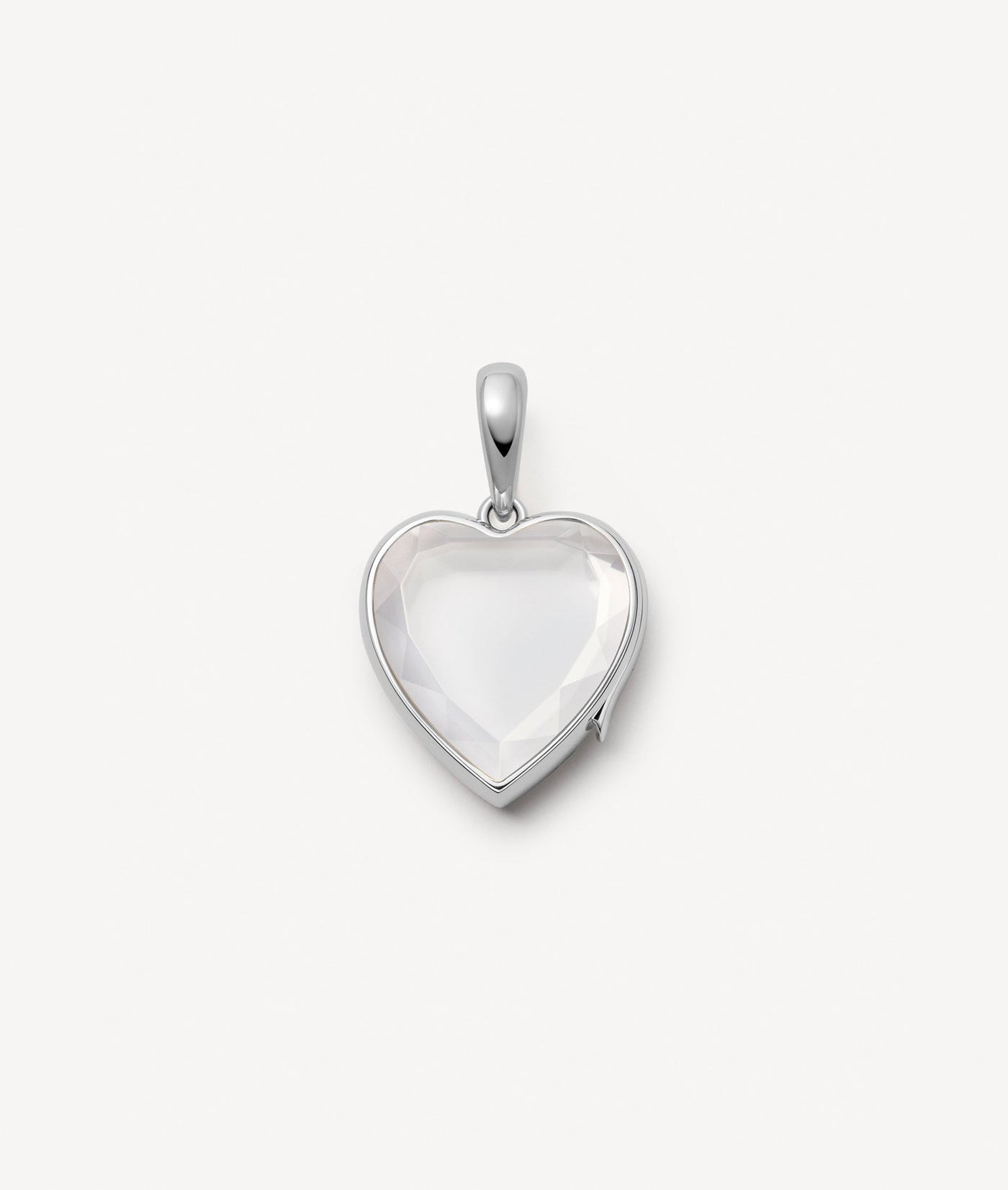 Collier Midi White Heart