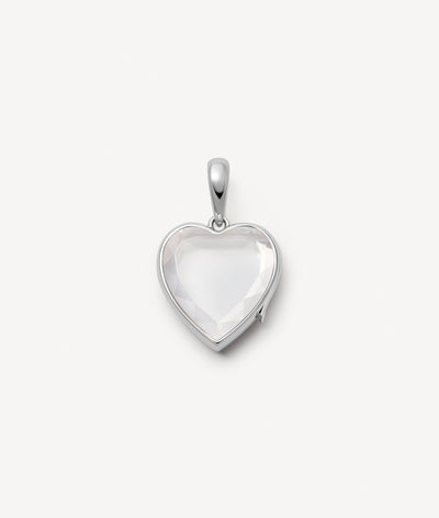 Collier Midi White Heart