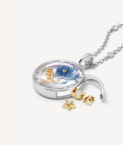 Collier Large Round Argenté